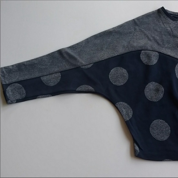 ANTHROPOLOGIE Postmark Polka Dot Cropped Shirt - Picture 7 of 12